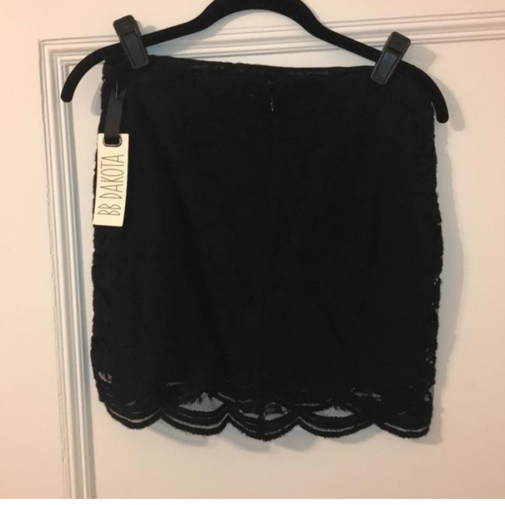 BB Dakota black lace mini-skirt, size 0